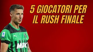 5 GIOCATORI CONSIGLIATI PER IL RUSH FINALE AL FANTACALCIO [upl. by Sivatnod771]