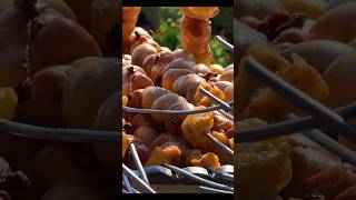 I cook a real delicacy turkey testicles roasted in an oriental tandoor oven potatoes and mushrooms [upl. by Arhoz]