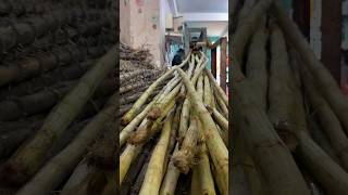 Great way to peel sugarcane [upl. by Barbaresi81]