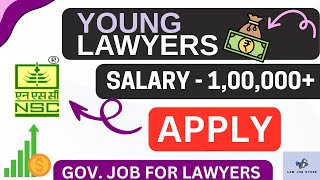 Government job for lawyers  vacancy for lawyers  vacancy 2024  Vacancy for freshers reminder [upl. by Salomi]