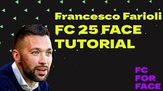 Francesco Farioli FC 25 FACE CREATION Tutorial CAREER MODE [upl. by Snehpets]