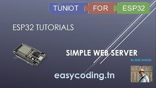 ESP32 tutorial B03 Running a simple Web Server [upl. by Ivanah]