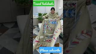 Travel friendly new model bed sheets for journey shorts short youtubeshorts bedsheets travel [upl. by Gaither]