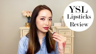 YSL Lipsticks Review  Rouge Volupte and Vinyl Cream Lip Stain [upl. by Nezam]