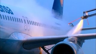 Aircraft DeIcing  Close Up Details HD [upl. by Atik]