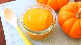 Pumpkin puree  baby food recipe 4M [upl. by Garnette]