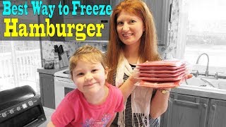 How to Freeze Hamburger Meat [upl. by Aivatan]