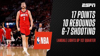 Jock Landale posts careerhigh in quarter on way to big doubledouble in Rockets win  NBA [upl. by Anotyal912]