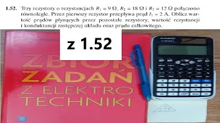 Zadanie 152 Elektrotechnika  zbiór zadań by Aleksy Markiewicz [upl. by Noitna]