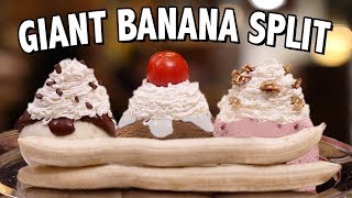 DIY GIANT BANANA SPLIT  VERSUS [upl. by Sophy]