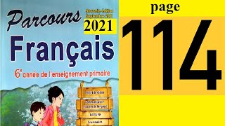 parcours français 6ème année primaire 2021 page 114 [upl. by Gustav941]