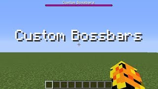 Command Block Tutorial Custom Boss Bars  Minecraft [upl. by Stevens]