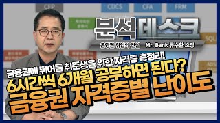 분석데스크 금융권 자격증 난이도와 준비 기간은 [upl. by Annoled]