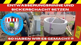 Sickerschacht und Ablaufrinne selber bauen so klappt es  Tatort Baustelle [upl. by Atteuqahs]