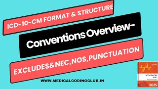 ICD10CM Conventions Explained Excludes1 vs 2 NEC NOS and Punctuations icds educationICD10 [upl. by Wiburg293]