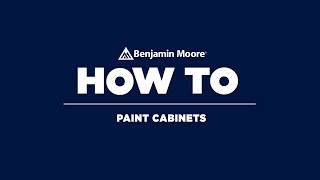 How to Paint Cabinets  Benjamin Moore Advance Paint [upl. by Euseibbob603]