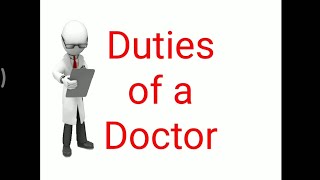 Duties of a Doctor [upl. by Towny421]