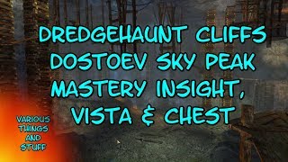 Guild Wars 2 Dredgehaunt Cliffs Dostoev Sky Peak Mastery Vista amp Chest [upl. by Abernathy307]