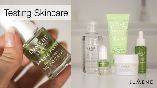 TESTING SKINCARE I Lumene skincare first impressions I Reviewing the brand [upl. by Dnomaj356]