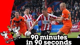 Exeter City 20 Scunthorpe United  90 minutes in 90 seconds 26414 [upl. by Pudendas536]