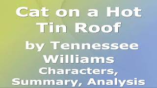 Cat on a Hot Tin Roof by Tennessee Williams  Characters Summary Analysis [upl. by Sugirdor357]