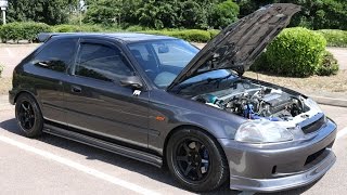 B18C6 EK4 Review  Track Ready Civic with ITBs  PerformanceCars [upl. by Doone403]