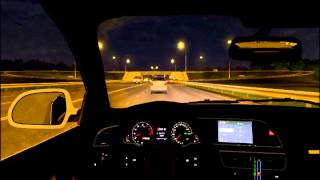 City Car Driving 227 on Audi RS5 with Commentary and DL [upl. by Llehcsreh907]