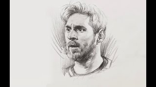 A Better way to Practice Drawing using loomis method  Messi [upl. by Ramuk345]