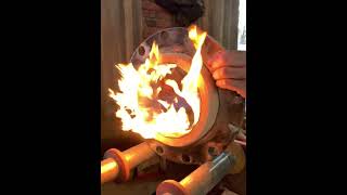 Oak Barrel Charring  How to char a oak barrel whiskey gift [upl. by Leruj]