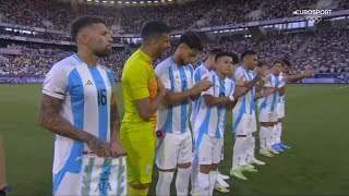 Argentina National Anthem vs France  Olympic Paris 2024 Quarter Final [upl. by Gerbold]