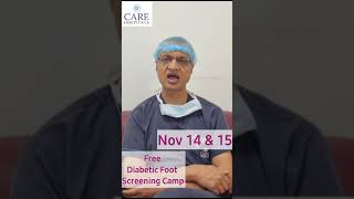 Free Diabetic Foot Screening Camp  Dr PC Gupta  CARE Hospitals Banjara Hills [upl. by Itsim]