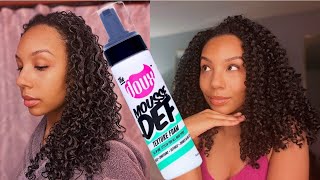 The Doux was DOING it for my curls honey 🤌🏽✨ The Doux Mousse Def Review [upl. by Hescock]