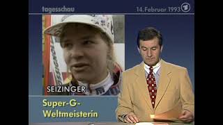 2x deutsches Gold bei der Alpinen SkiWM 1993 [upl. by Eselahc]