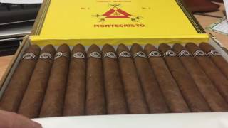 Opening a box of Montecristo No2 Cuban Cigars [upl. by Plunkett462]