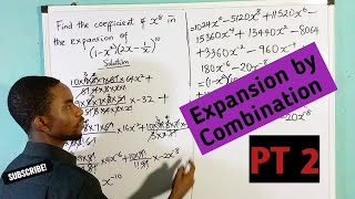 How to find coefficient in binomial expansion using combination method PT 2 [upl. by Goldfarb385]