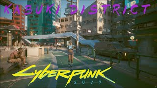 Cyberpunk 2077  Kabuki District  Night City Radio  ambient sounds [upl. by Kanter]