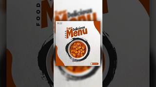 Day 66  ✨Social Media Post Design photoshop graphicdesigner postdesign psd foodpost paneer [upl. by Oshinski]