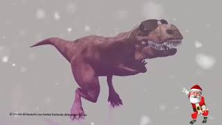 Dinosaurio bailando canciones navideñas Remix navideño [upl. by Wildermuth493]