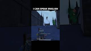 I CAN SPEAK ENGLISH 😜 bgmi pubgmobile shorts shortsfeed bgmi1v4clutch [upl. by Ramunni]