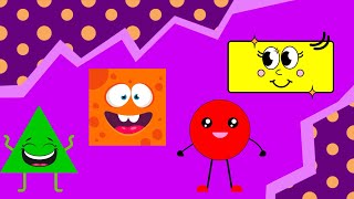 Shapes Song  Learn Shapes Song Circle Square Triangle Rectangle I Educational Songs For Kids [upl. by Ahsitauq]