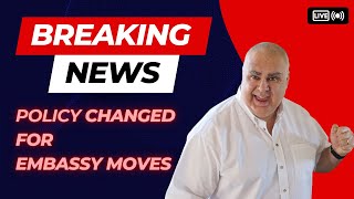 DV Lottery Greencard  IMPORTANT BREAKING NEWS Policy change for moving embassies [upl. by Aicined]