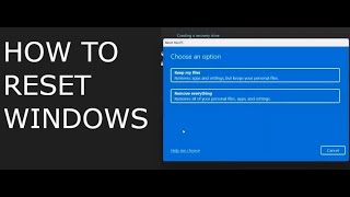 Reset Windows PC maintenance [upl. by Alaunnoif]