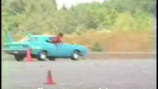 1970 Hemi Plymouth Superbird In Gymkhana Competition [upl. by Kcirdlek]