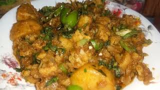 cauliflower recipe  aloo gobhi recipe by the rainbow info [upl. by Robson762]