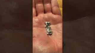 Melting gallium crystal in my hand physics science [upl. by Ellerad]