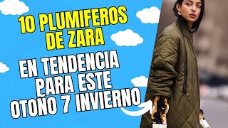 10 Plumíferos Zara ¡Elegancia y Protección para el OtoñoInvierno 2025 ☔️ [upl. by Itnaihc]