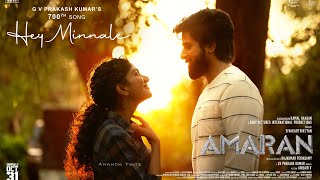 Amaran  Hey Minnalae First Single  Siva Karthikeyan  Sai Pallavi  GV Song Release date Movie [upl. by Xuaeb707]