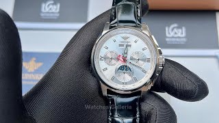 Oupinke 3189 Silver Black  Calendar Moonphase Watch  Oupinke Watch  Swiss Certified Brand  OG [upl. by Aynwat]