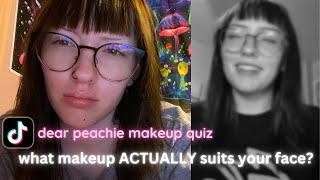 this quiz says what makeup best suits your face dear peachie makeup quiz [upl. by Nwahsan437]