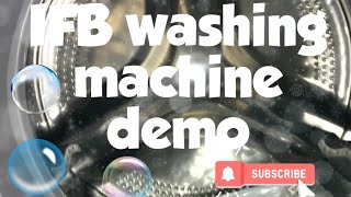 Ifb washing machine demo  ifb washing machine  ifb washing machine front load demo [upl. by Leizar]